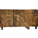 Mother Nature 60" Solid Wood Sideboard Hand Carved Peacock Bird Front Doors