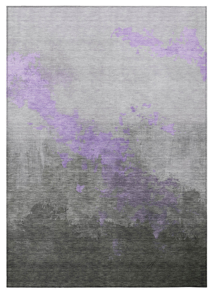 Machine Washable Indoor/Outdoor Chantille ACN1881 Violet 9' x 12' Rug