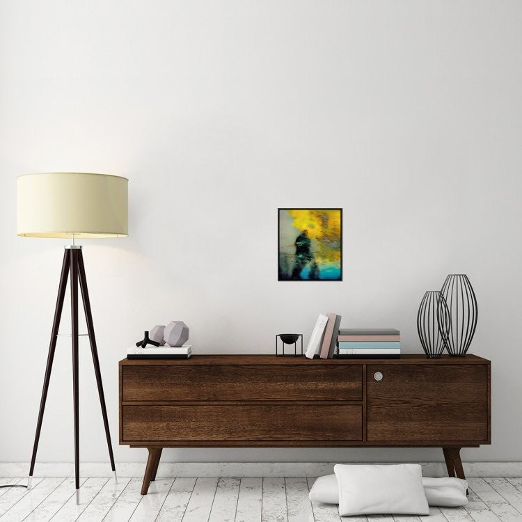 "All Paths Lead To You" Framed Canvas Giclee by Shenshen Dou, 15x17"