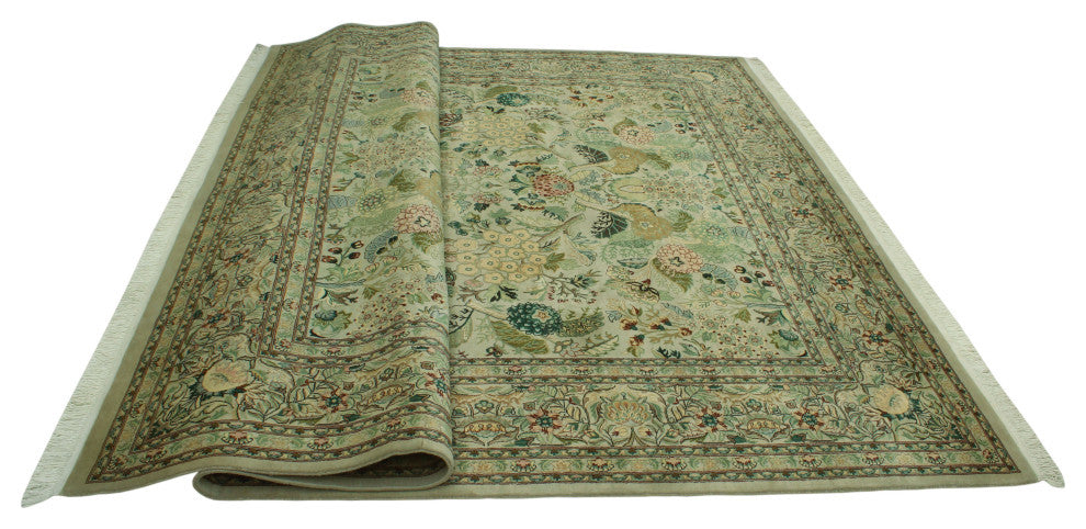 Pak-Persian Suzette Bone Gray/Gold Rug, 8'2x10'2