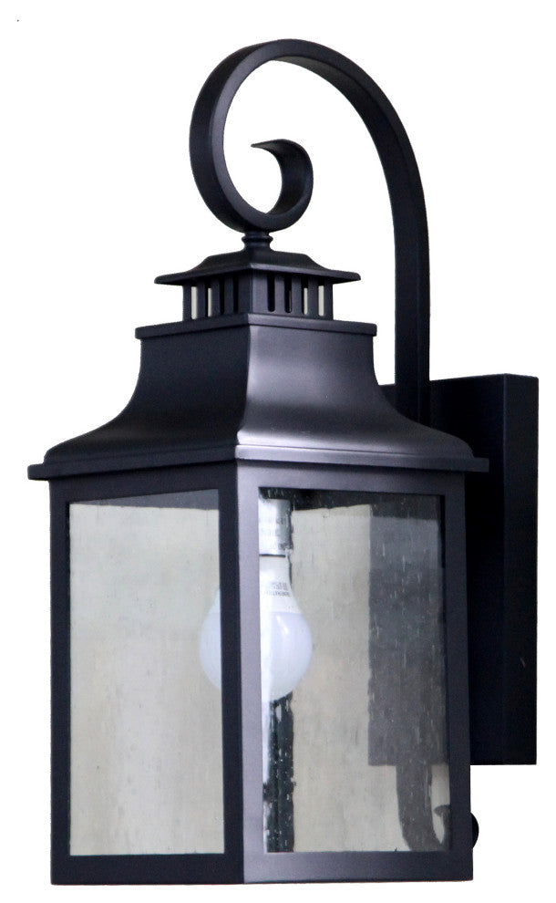 Morgan Outdoor Wall Mounted Lighting, Black, 1-Light