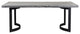 Bent Dining Table Extra Small Weathered Gray