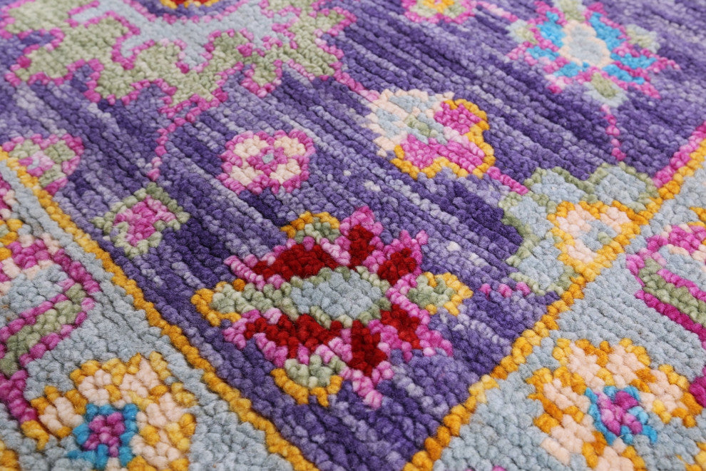 2' 6" X 10' 4" Runner Turkish Oushak Handmade Wool Rug - Q15496