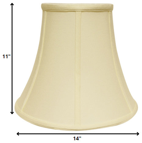 14" Ivory Premium Bell No Slub Lampshade