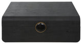 Uttermost Lalique Black Shagreen Box