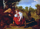 Jan Tengnagel Vertumnus and Pomona, Gallery Wrapped Canvas Print, 18"x27"