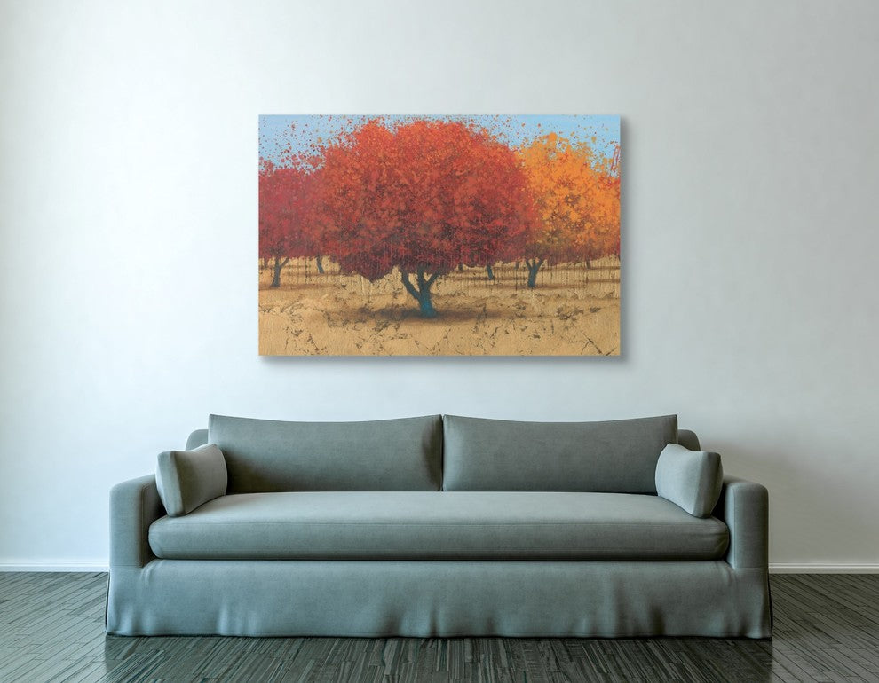 Epic Graffiti "Orange Trees II" Giclee Canvas Wall Art, 40"x60"