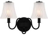 Quoizel MCK8615 McKinney 2 Light 16"W Vanity Light - Matte Black