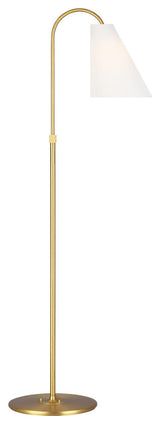 Signoret Task Floor Lamp, Burnished Brass