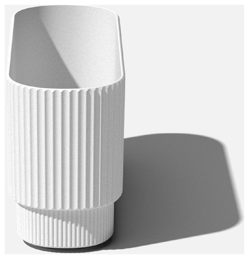 Veradek Demi Series Long 30" Planter, White, 30 Inch, 2 Pack