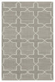 Rug N Carpet - Handmade Wool 3' 8'' x 5' 7'' Modern Design Dhurrie Kilim Rug