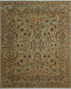 Turkish-Knotted Ankara Lahore 97 Light Gray Rug, 8''2x9''11
