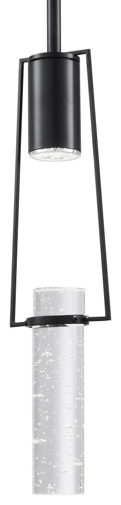 Harmony Single Dimmable Matte Black Pendant