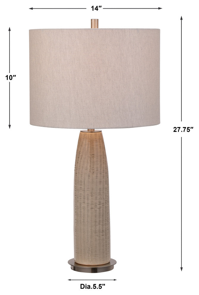 Uttermost Delgado-LIght Gray Table Lamp