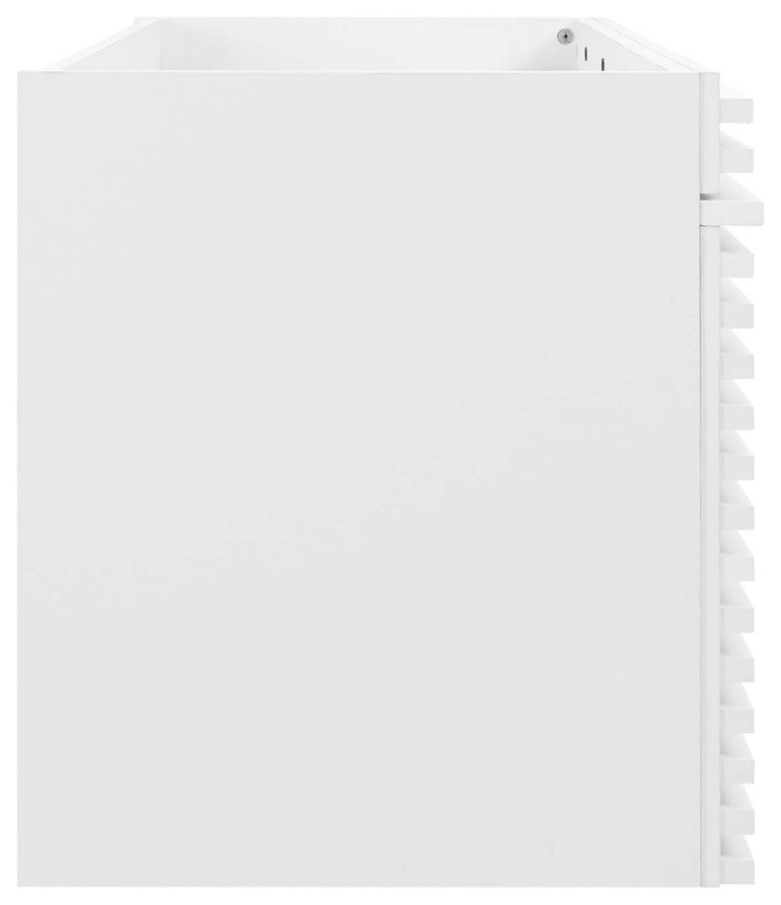 Render 48" Wall-Mount Bathroom Vanity Cabinet, White