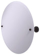Frameless Round Beveled Edge Tilt Mirror, Venetian Bronze