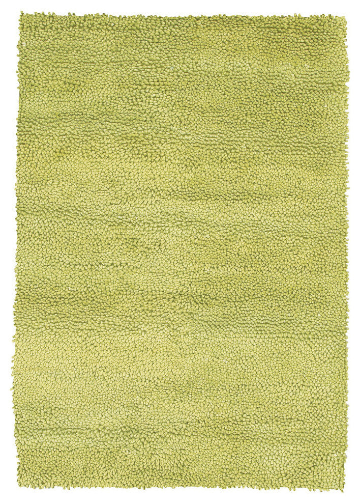 Strata Contemporary Area Rug, Light Green, 9'x13' Rectangle