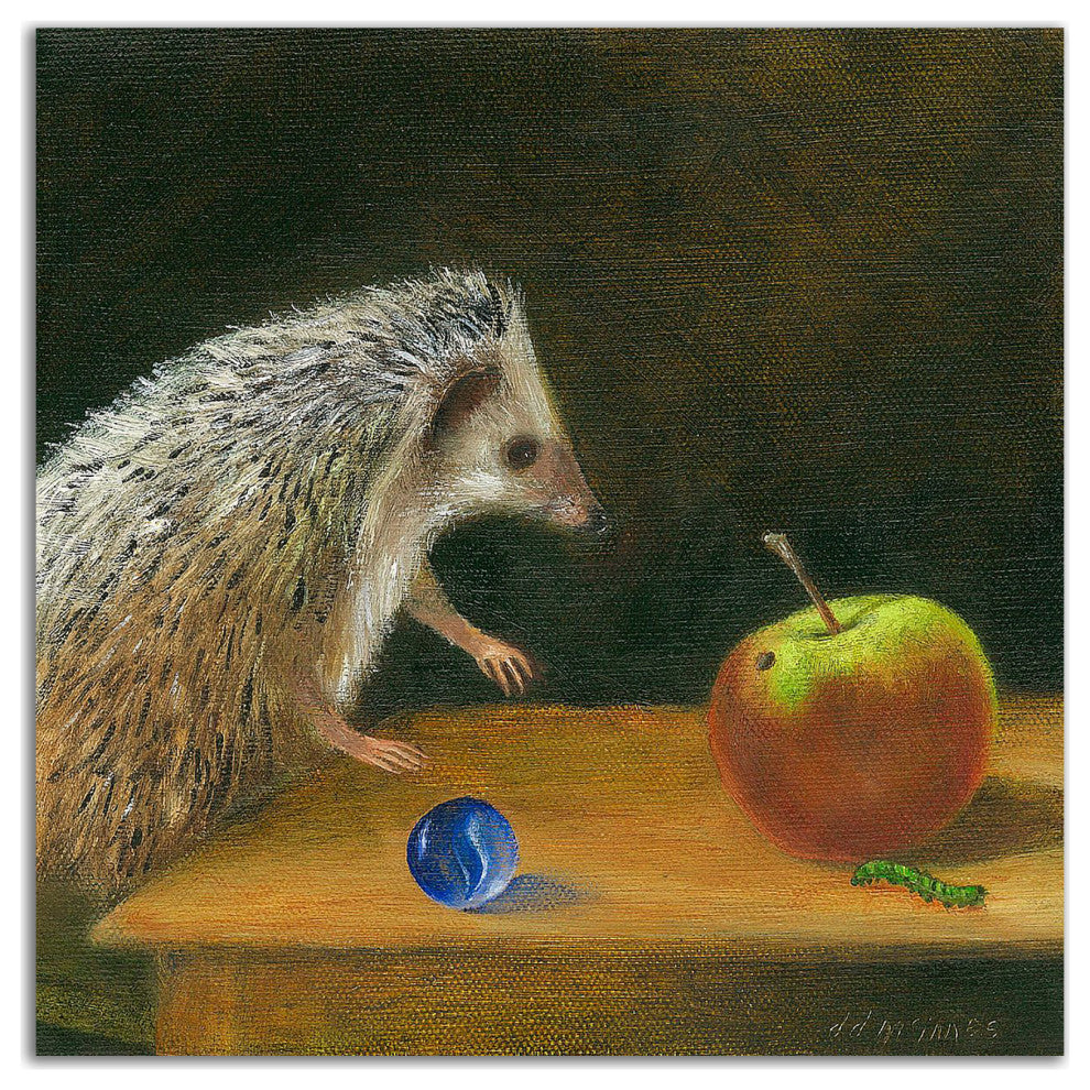 "Helmut" by DD McInnes, Print on Canvas, 14"x14"