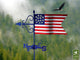 Americana Flag Weathervane, Roof Mount
