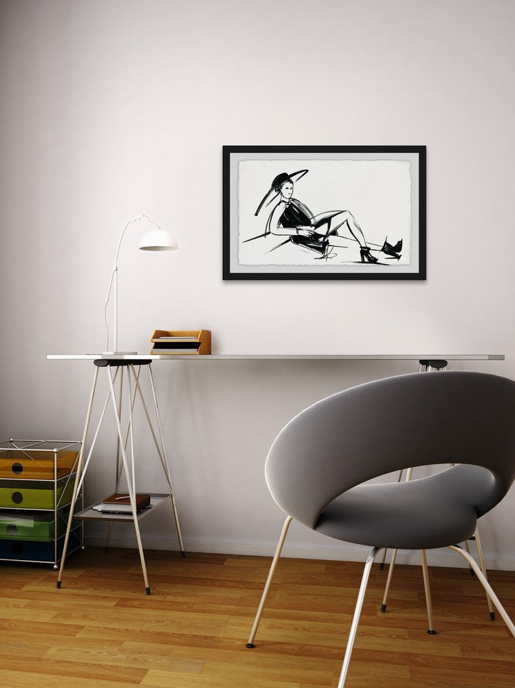 "Happy Go Lucky" Framed Painting Print, 45"x30"