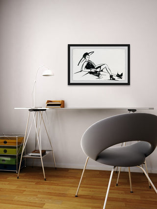 "Happy Go Lucky" Framed Painting Print, 45"x30"