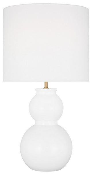 Buckley 1-Light Table Lamp, Gloss White