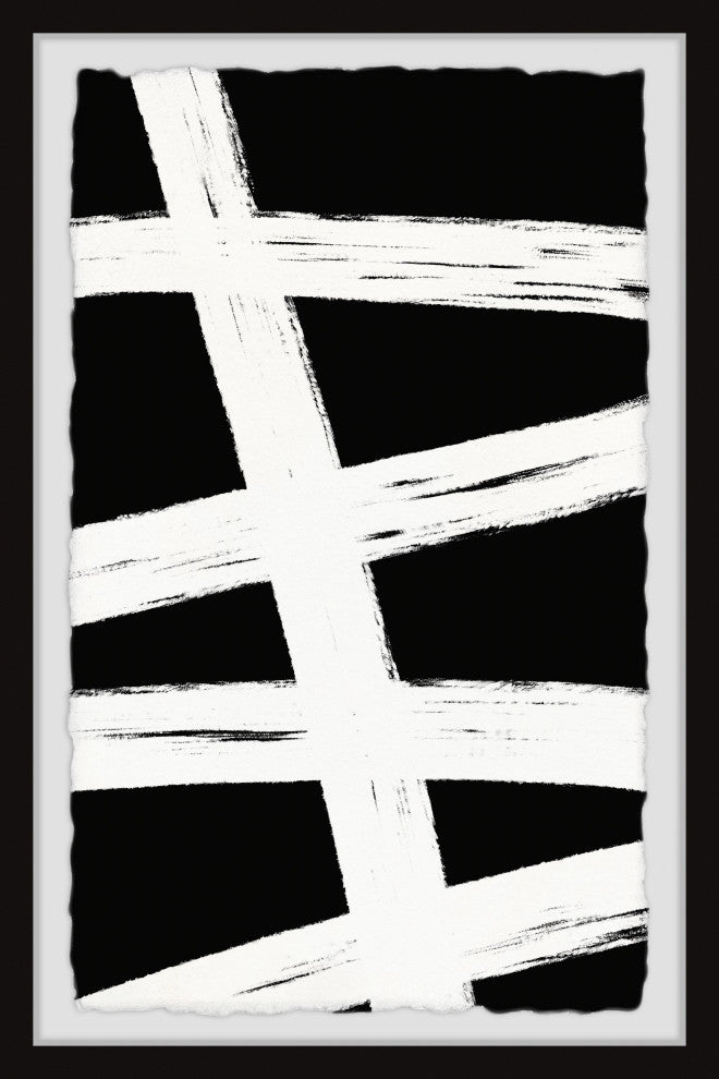 "Wooden Ties" Framed Painting Print, 16x24