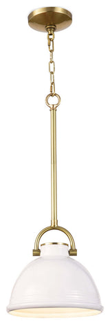 Eloise Ceramic Pendant Small, White