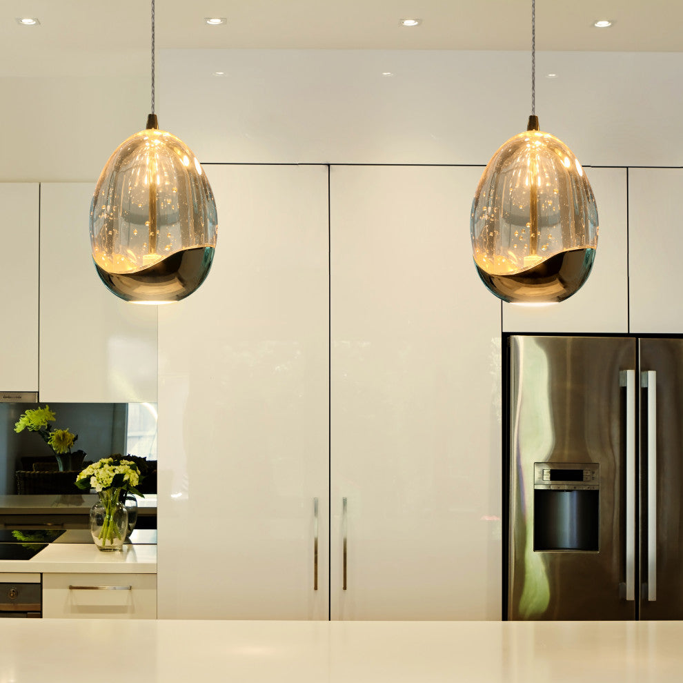 Venezia 3.5" ETL Certified Integrated LED Pendant Lighting Fixture, Gold