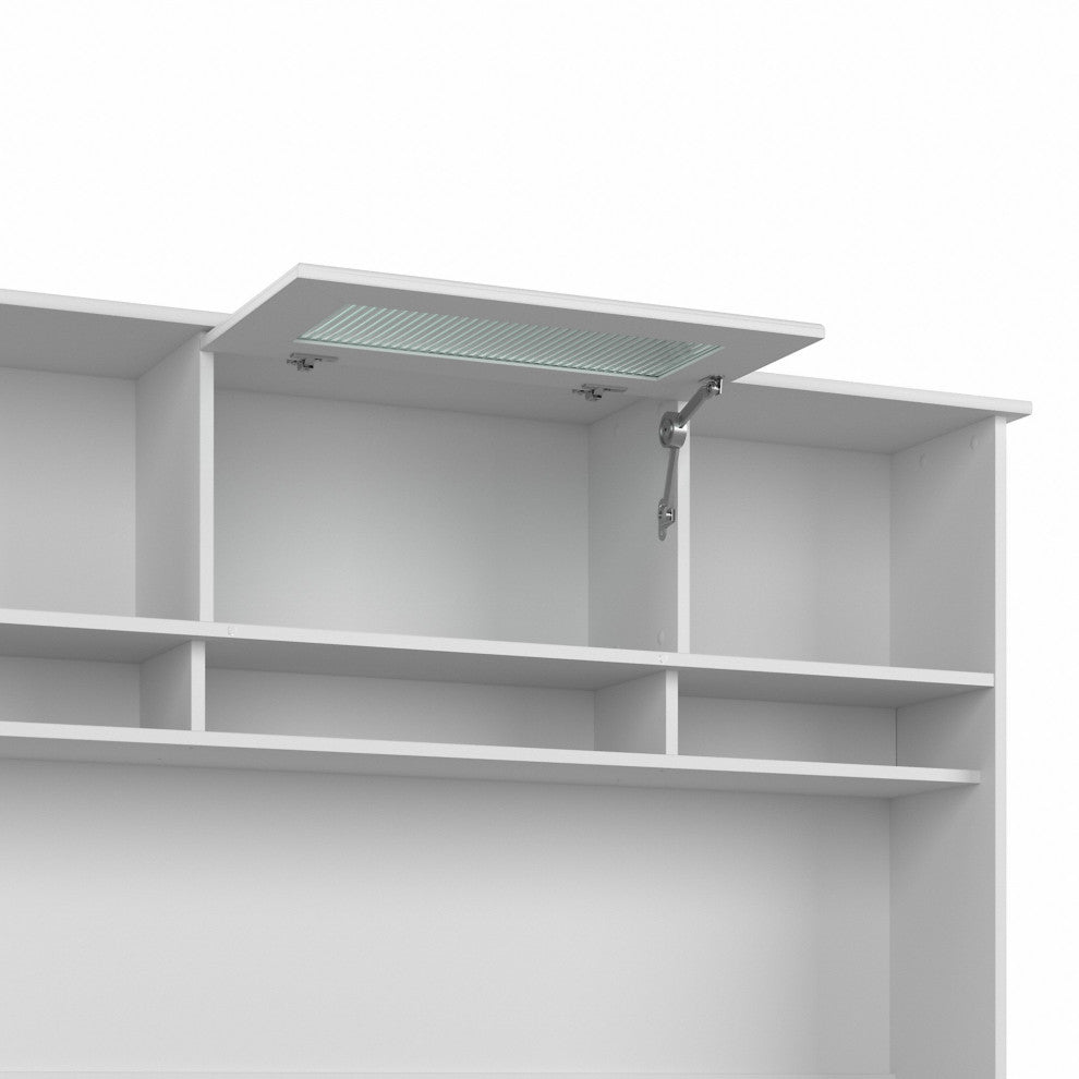 Cabot 60W Hutch, White