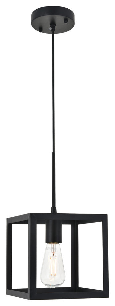 Black Finish 1-Light Pendant