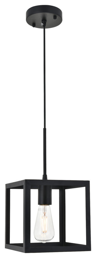 Black Finish 1-Light Pendant