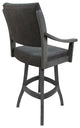 Swivel Counter Wood Bar Stool Casa on S-Base, Northwest Elk - Grey, 26"