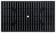Slat 42" x 73" Rectangular Top With Hole, Black Night