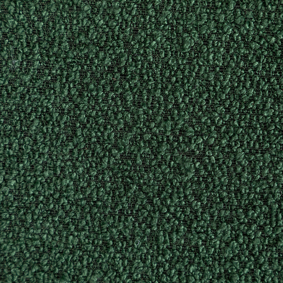 34" Wide Boucle Upholstered Swivel Armchair, Green