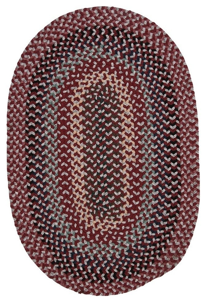 Boston Common BC72 Brick Marketplace Traditional Area Rug, Oval 8'x11'
