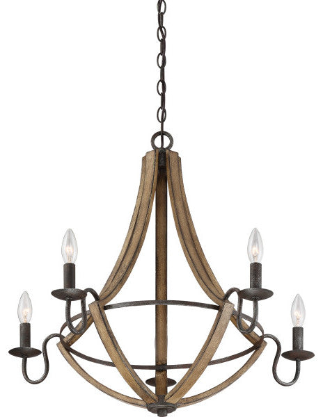 Quoizel Shire Five Light Chandelier SHR5005RK