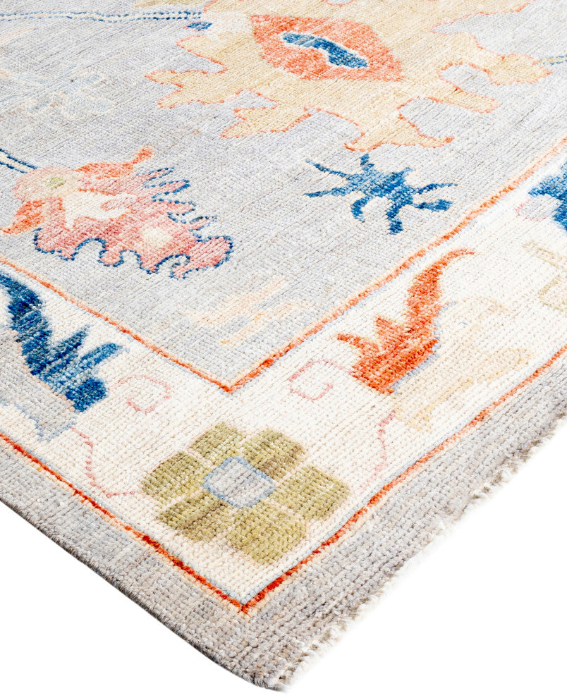 Oushak One-of-a-Kind Hand-Knotted Area Rug Gray, 8'4" x 10'4"