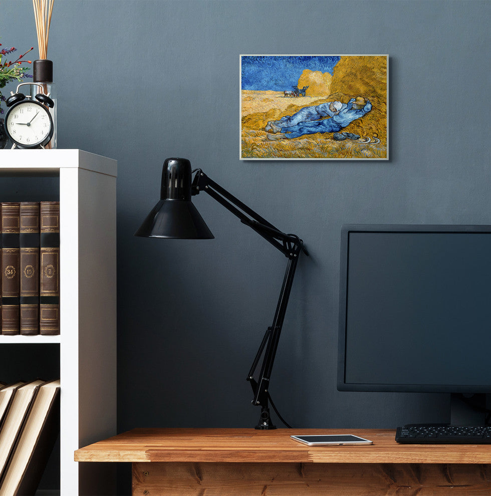 Break Time Yellow Blue Van Gogh Classical Painting, 10"x15"