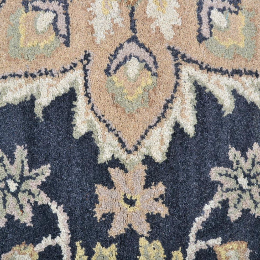 HAND TUFTED WOOL ECO-FRIENDLY AREA RUGS - Charcoal , Oriental Design