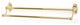 Alno Double Towel Bar in Polished Brass