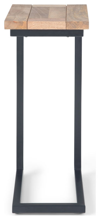 Skyler C Side Table With Marble Top, Natural