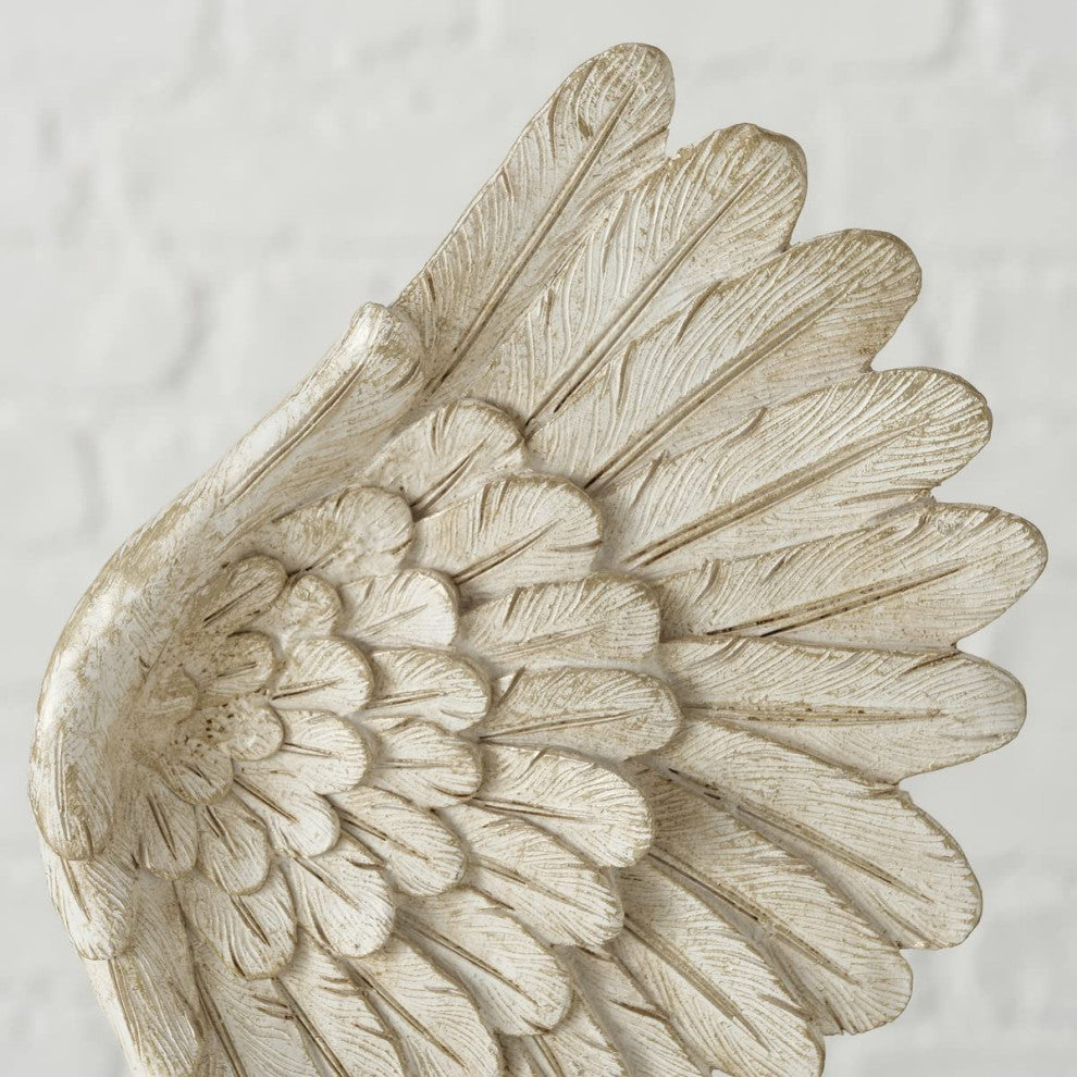 Angel Wings Decorative Free Standing Sculpture, 15 Inches