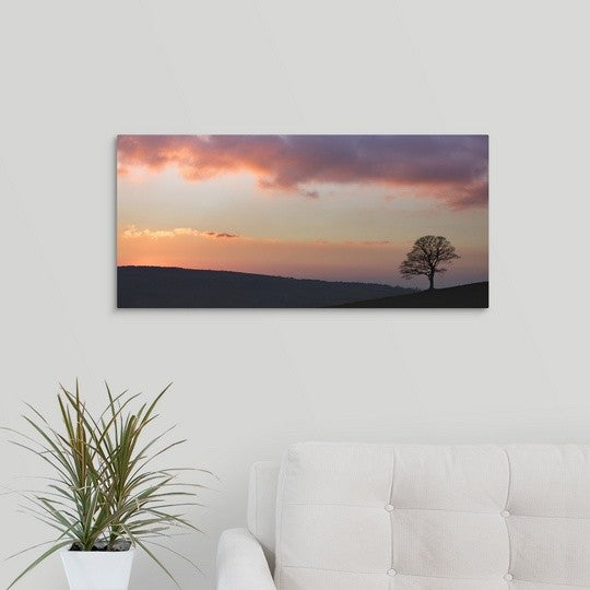 "Last Light" Wrapped Canvas Art Print, 30"x14"x1.5"