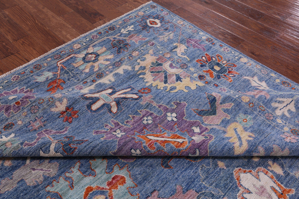 Handmade Turkish Oushak Wool Rug 8' 0" X 9' 10" - Q9652
