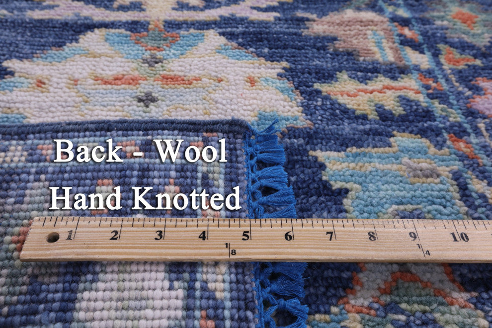 2' 8" X 8' 5" Runner Turkish Oushak Handmade Wool Rug - Q13460