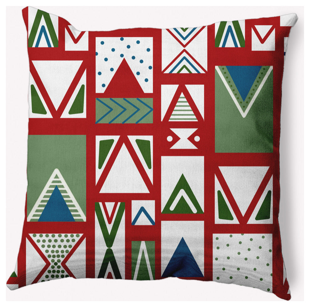 Merry Susan Decorative Throw Pillow, Bright Red, 26"x26"