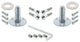 Double Deco Plate With Oval Clear Crystal Knob, Bright Chrome