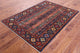 4' 2" X 5' 10" Hand Knotted Persian Gabbeh Shall Rug Q5155
