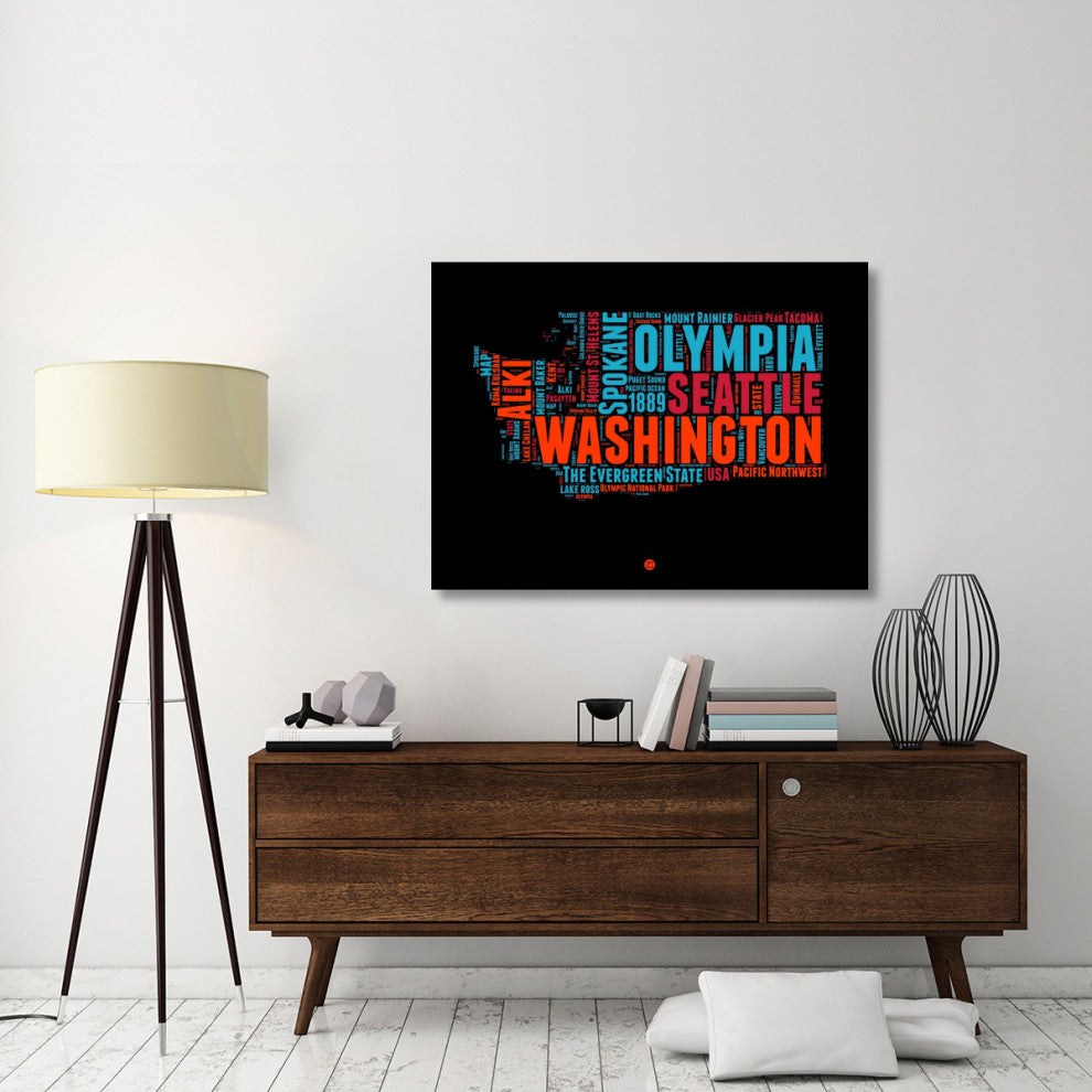 "Washington Word Cloud 1" Fine Art Print